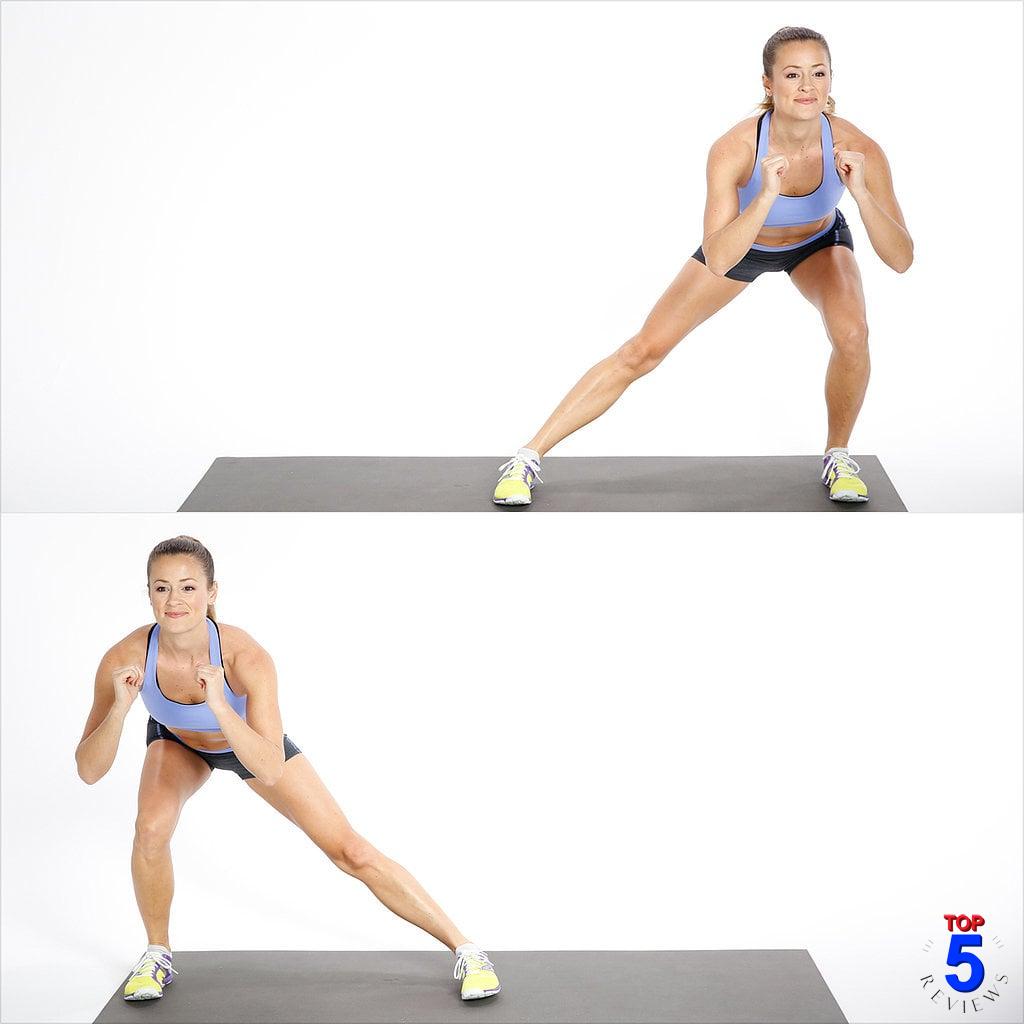 Side to Side Jumping Lunges